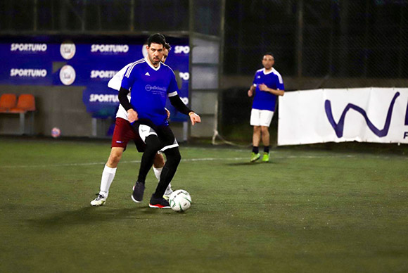 un giocatore in azione