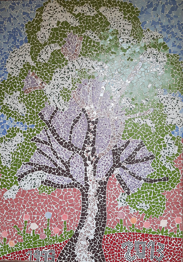 immagine del mosaico dell'albero
