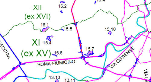 Toponimi Municipio XV