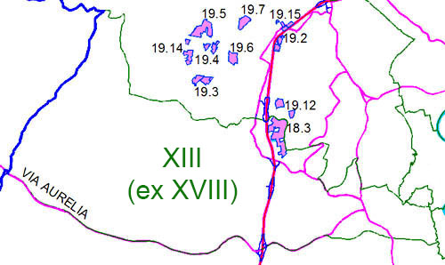 Toponimi Municipio XVIII