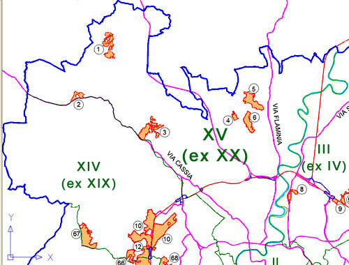 Mappa Zone O Municipio Ventesimo